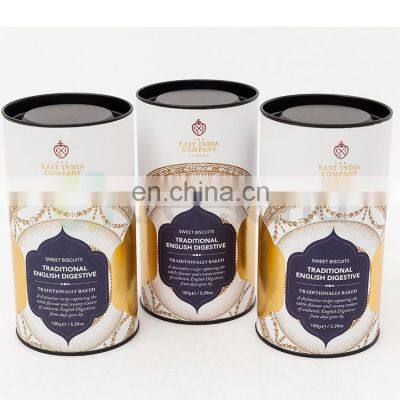 Custom Printed Cylinder Chocolate Boxes Paper Cylinder Packaging Box