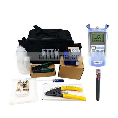Economic allocation fiber optic tools fiber termination tool kit FC-6S VFl Cable Stripper Power Meter Fiber Equipment Tool kits