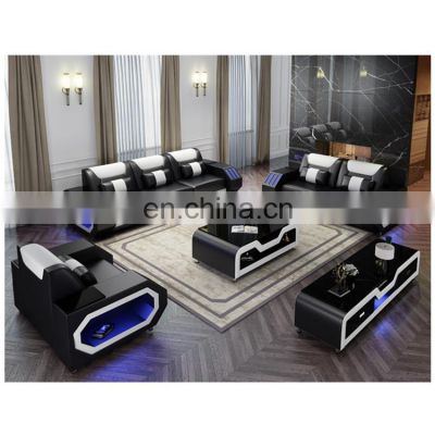 Modern USB music player living room sofas set furniture multi-functional sofas sectionals