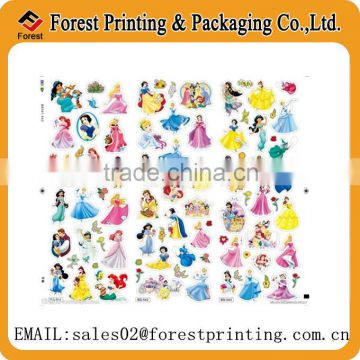 Custom printed labels,pvc label,cartoon sticker