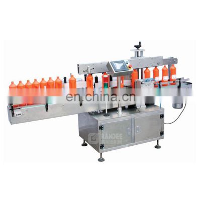 Automatic flat round square bottle labeling machine sticky self adhesive labeling machine for bottle