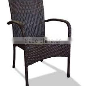 High quality best selling Brown wicker PE chair with iron frame from Vietnam