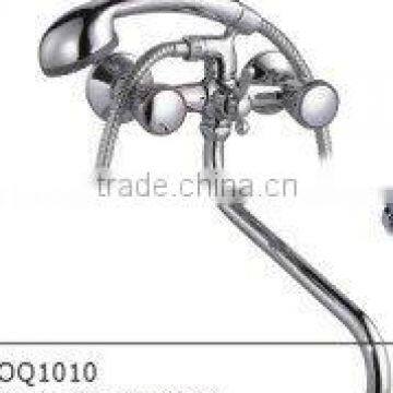 Dual handle wall-mounted shower mixer