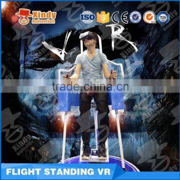 Popular Attractive Shooting vr Standing Flight 9D Cinema Simulator in shopping mall