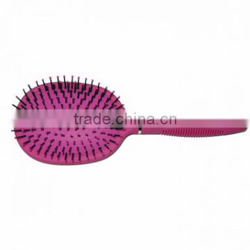 Rectangular Pink Cushion Hairbrush