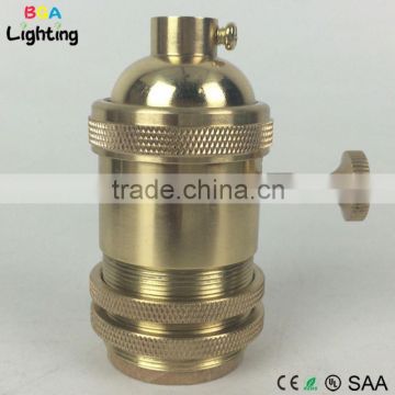 E26 Brass vintage light socket With Switch for DIY Pendant light                        
                                                Quality Choice