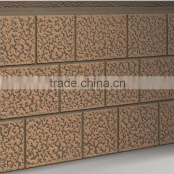 Exterior decorative wall panel / Building facade panel / PU foaming siding popular in Russia