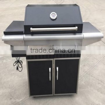 Wood pellet smoker grill with digital controller