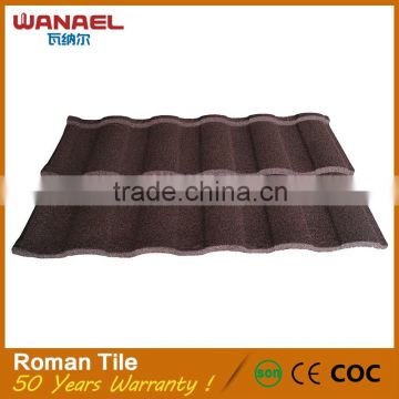 Thermal insulation synthetic spanish double roman roof tiles prices, lightweight french stone coated metal roof tile                        
                                                                                Supplier's Choice