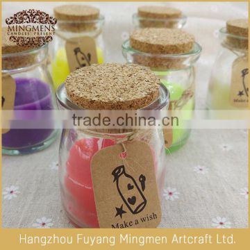 Newest factory sale new design glass candle