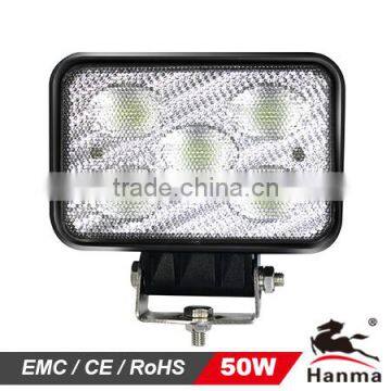 6X4'' 50W LED work light,12/24V 4x4car accessory,heavy duty machine,boatTruck,Mining,Forklift,tractor,IP68,flood