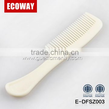 hot sale beige small plastic hair comb cheap personalized hair comb