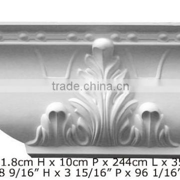 2015 High Quality Good price beautiful luxury Decorative pu Carving Cornice Mouldings