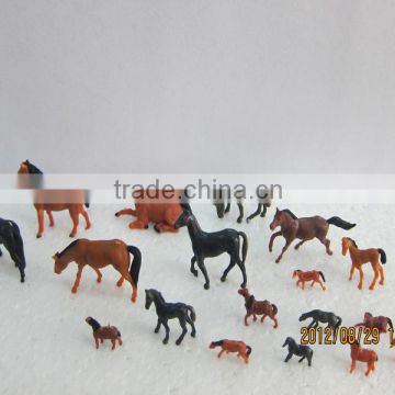 model figure, model animals, scale animals, plastic building resin farm horse for 1/150