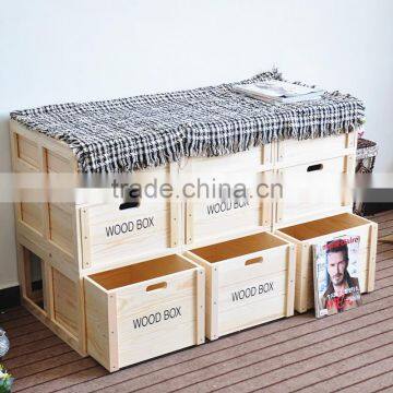 Made In China Hot Sale Pine Wood Storage Box