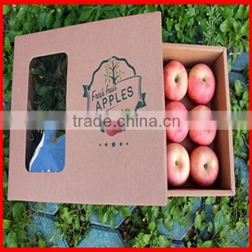 Cheap Promotional Custom Corrugated Apple Fruit Storage Box Wholesale