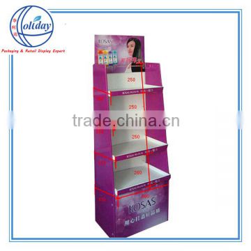 Stable cosmetic makeup storage floor display box shelf