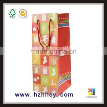 new design with ribbon bag in box for wine