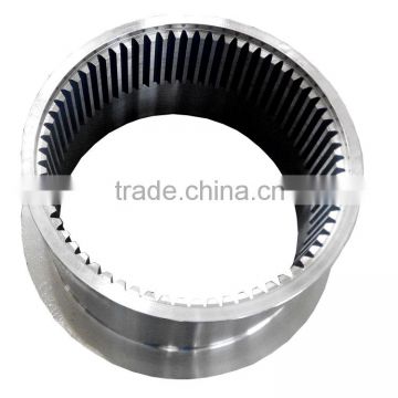 Customized transmission stainless steel rotating gear ring for cement mixer