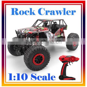 2.4G 4CH 1:10 Scale RC Car Remote Control Car Big Tires High Speed Car Rock Crawler