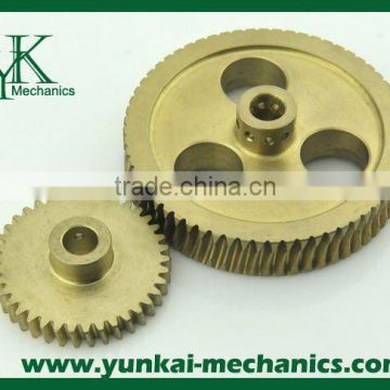 Brass gears, Hydraulic spare parts, brass CNC gear grinding parts