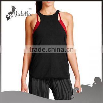 Breathable compression fabric for solid color tank top blank top wholesale