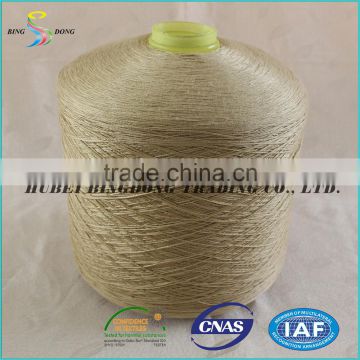 best price 42s/2 42s/3 dyed brown 100% virgin polyester spun yarn