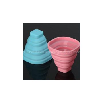 Square Shape Silicone Folding Cup