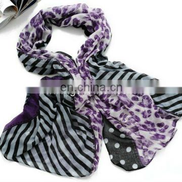New style 100% cotton voile scarf,printed scarf