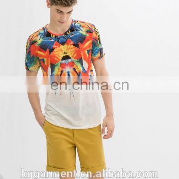 Sublimation Printed T Shirt/full print custom designs men t-shirt /high quality men clothing