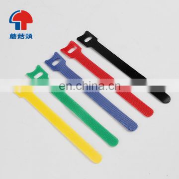 Coloured Hook&Loop Cable Tie for Tightening Wire back to back hook and loop
