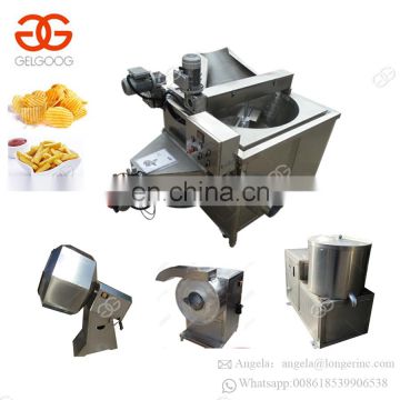 Hot Sale Semi-Automatic French Fries Making Machine Line Small Scale Potato Chips Production Machine Price