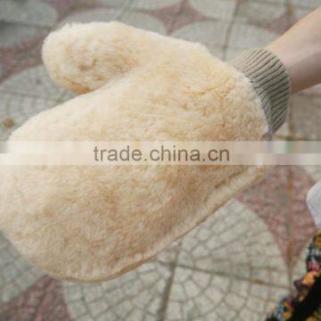 competitive price factory directory sheepskin car wash mitt magic gloves