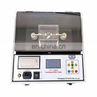 Transformer oil bdv testing kit DYT Series with IEC156 IS6792 ASTM D1816 ASTM D877