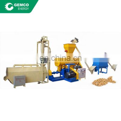 100~1200Kg Per Hour Fish Feed Processing Line Floating Fish Feed Pellet Making Machine Plant