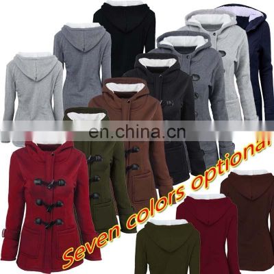 YF064Customized wholesale women's long-sleeved spring/autumn plus size casual  sweater hooded zipper cardiganhoodie  jacket