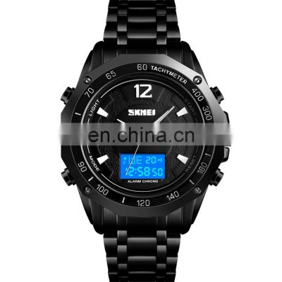2019 New products Skmei 1504 men wristwatch 3atm water resistant stainless steel watch analog digital hombre relojes