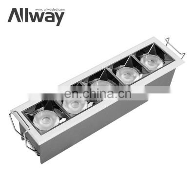 High Quality Commercial SMD Wall Washer Showroom Light Spot 20w Led recessed Linear Ceilings Downlight