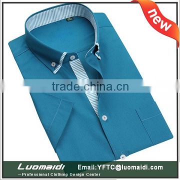 Hot sales 100% man cotton shirts/short sleeve men shirts/new shirt designs for man with manufacture price