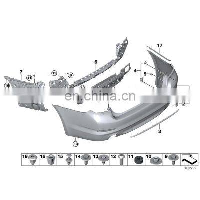 Rear Bumper Reinforcement Bracket rear lower 51127446897 for BMW 5' G30 G38