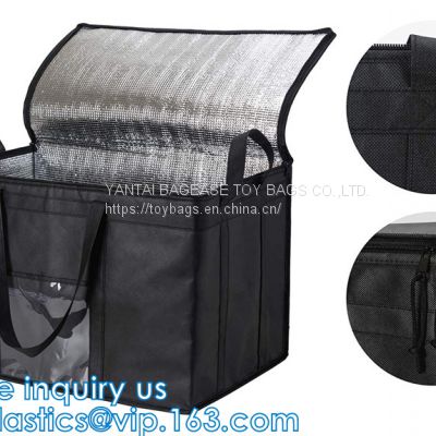 Cooler Bag For Frozen Cold Hot Food And Drinks - Insulated Bag For Beach, Picnic, Grocery Shopping Bags