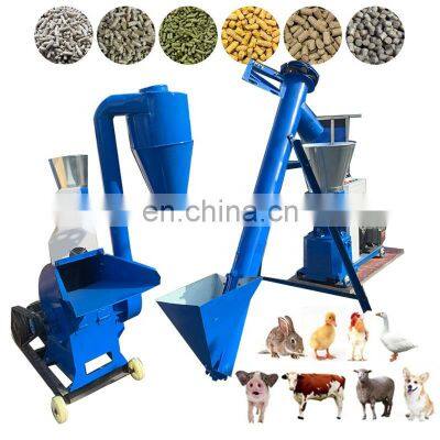 Feed Processing Machines High Production Rabbit Cattle Sheep Chicken Duck Catfish Goose Animal Feed Pellets Production Line