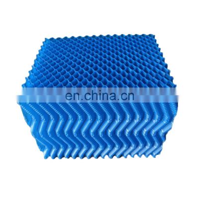 Cooling tower infill OEM high strength customized PVC 1000mm*750mm blue cooling tower fill