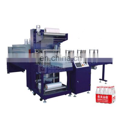 Automatic L type heat shrink packing machine for beverage bottling line