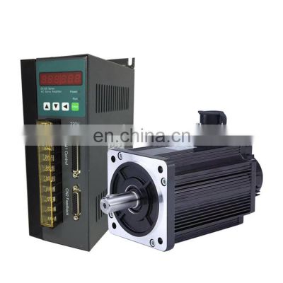 Rated speed 2500rpm rated power 1.5kw 220V AC servo motor  Servo driver package