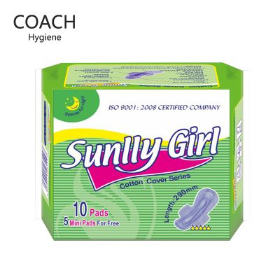 Sunny Girl Sanitary Napkin 260mm 290mm Disposable Thick Exported to Africa
