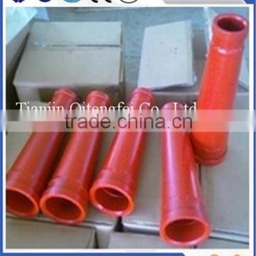 Hardened concrete pump truck pipe flange reducing pipe