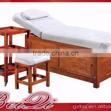 Beiqi Comfortable Classical Stable Wood Massage Bed for SPA Salon Supplier Beauty Facial Bed