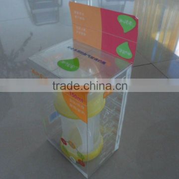 Full printed color PVC PET baby feeder packaging box