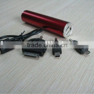 5V Cylindrical handhold emergency phone battery charger for all mobilephone PB001